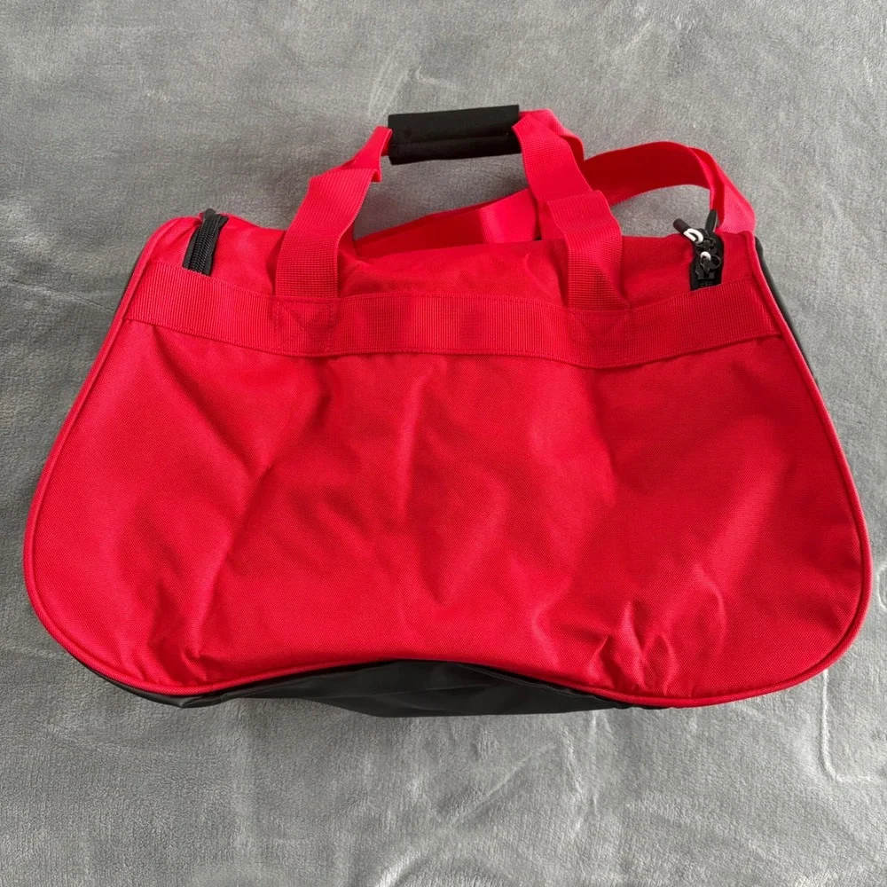 Nike Brasilia Training Gym Duffle Bag Red Black Small Travel Carry On